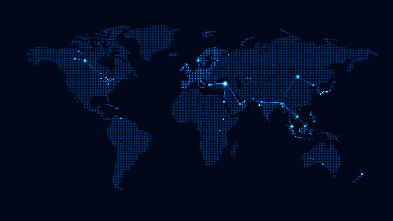 Global delivery coverage map